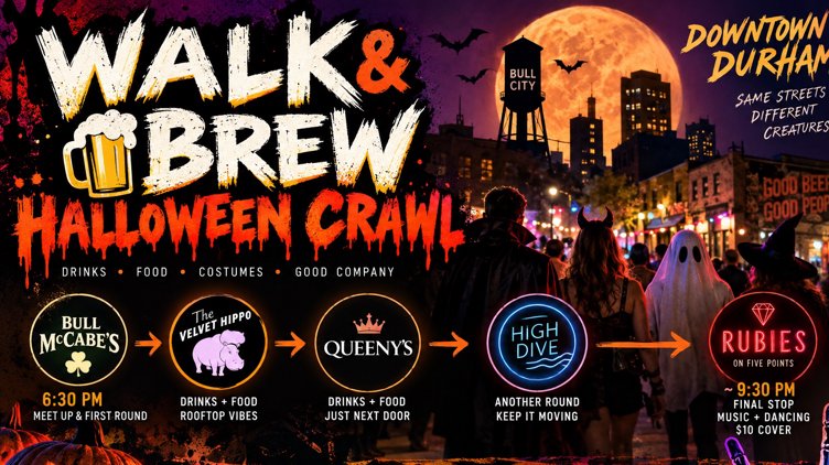 🎃 Walk & Brew: Halloween Crawl 👻🍻