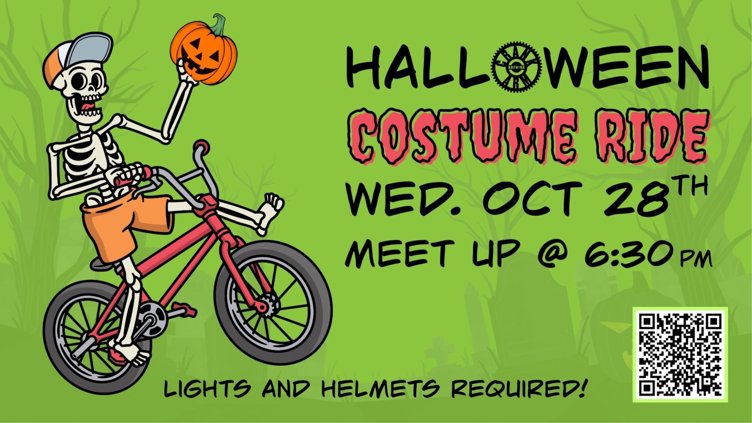 💀 Crank Arm RALEIGH Wednesday Night Costume Ride
