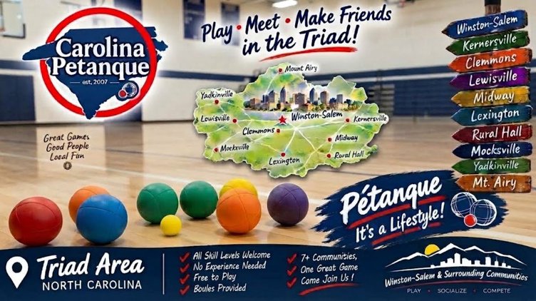 Petanque Boules Indoor Kernersville Games- Free - Make new friends, play, sport