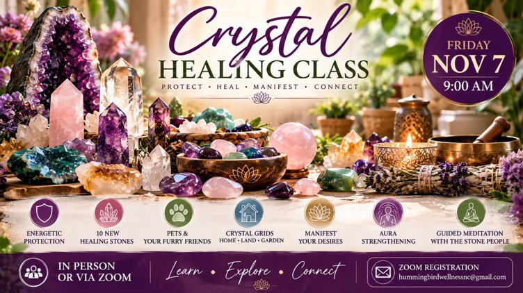 Crystal Class ~ Protection for Self, Home, Pets & Manifestation Uses