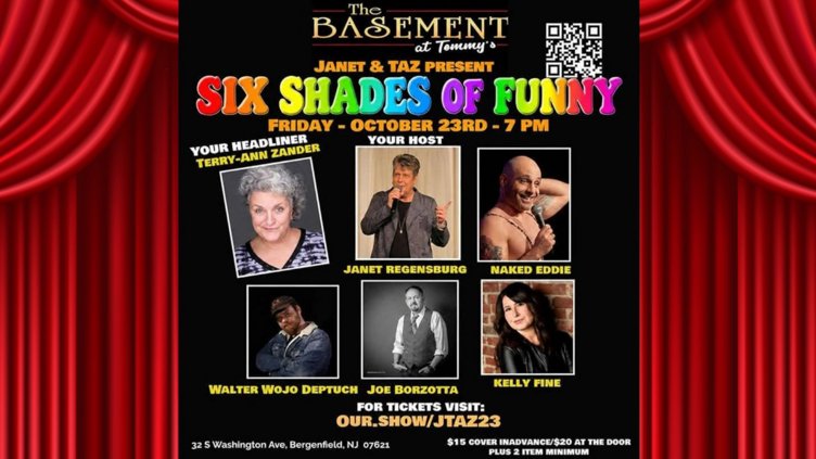 Laugh with us at The Basement at Tommy's (Tommy Fox's) 6 Shades Comedy Show!