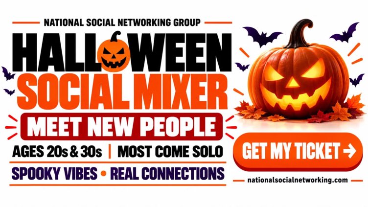 Halloween Social Mixer – Ages 20s & 30s - Costume Party